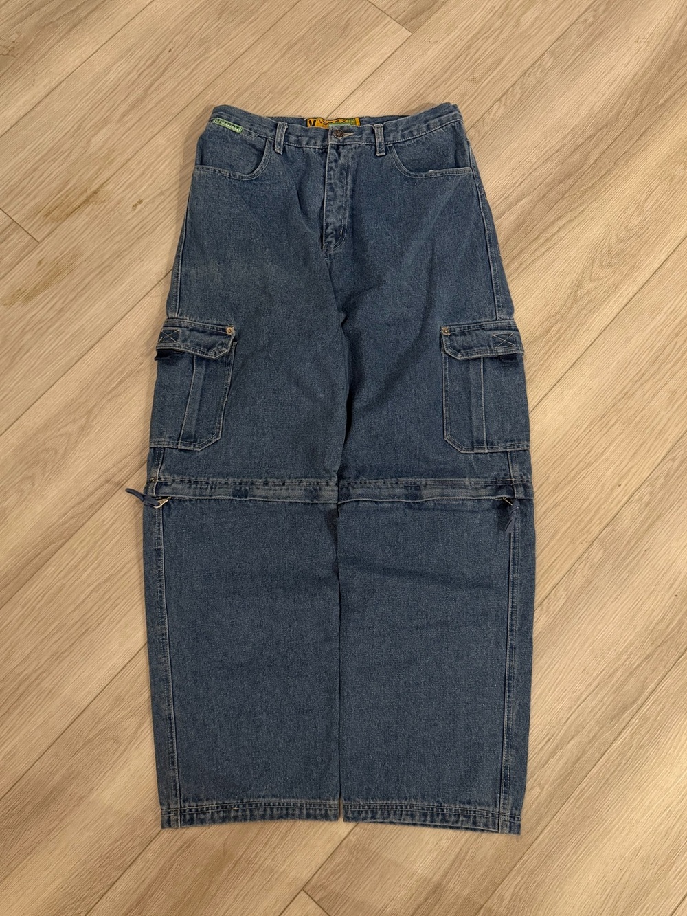 Vintage Ivory Touch convertible cargo jeans